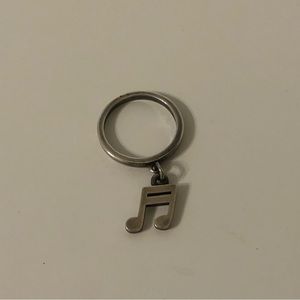James Avery Two Note Charm Ring Size 4.5